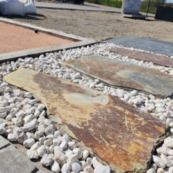 Pas japonais irrégulier ardoise corten